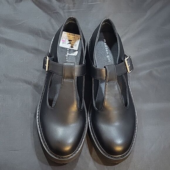 BRAND NEW MADDEN GIRL G-TULSA PLASFORM MARY JANE T-STRAP FLAT SHOE G1 - Picture 2 of 15
